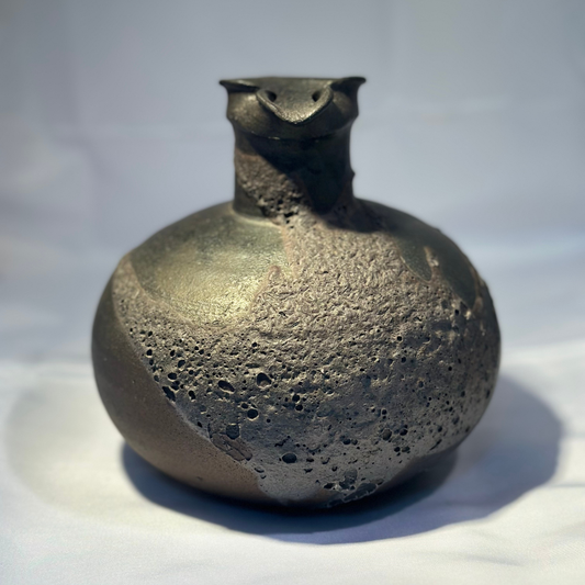 Volcanic Black Yakishime Pitcher