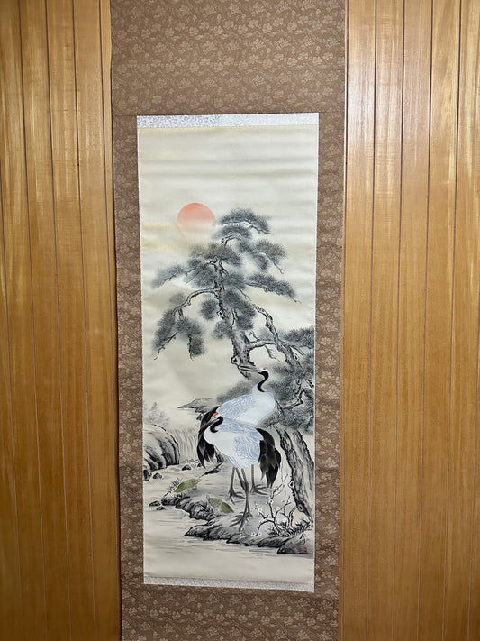 Authentic Japanese Hanging Scroll by Nakamura Shunsen (中村春川).